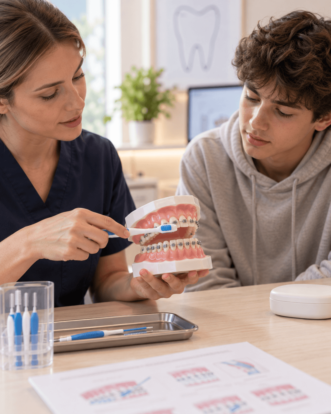 Démonstration d’hygiène autour des attaches