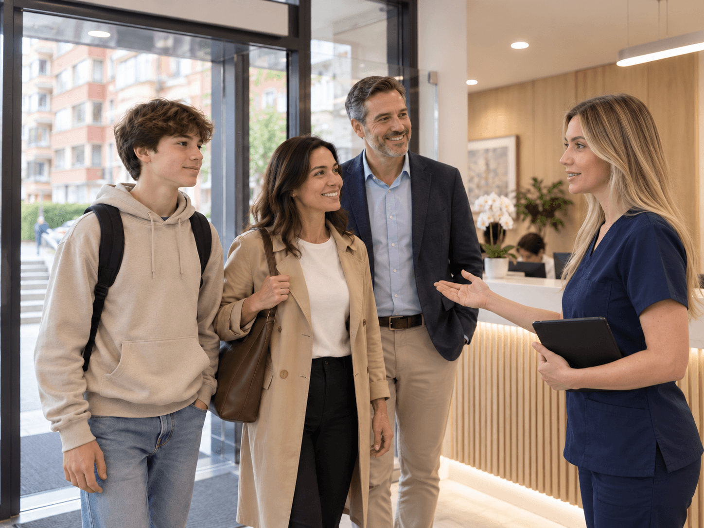 Échange multilingue à l’accueil