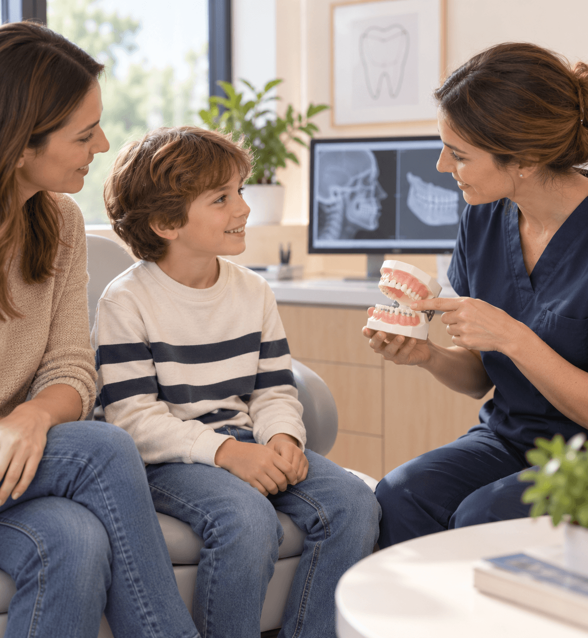 Enfant en consultation de croissance