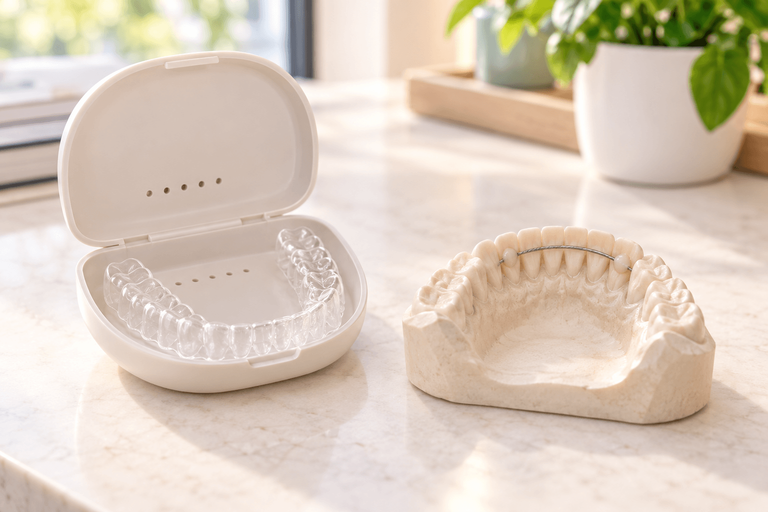 Comparison of removable and fixed retainers